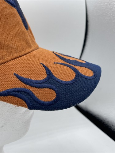 Texas Longhorn Blue Flame Football Hat Cap Orange And Blue - Picture 7 of 21