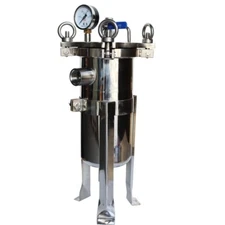 TECHTONGDA 1" NPT In/Out 120 PSI 3# Bag Filter Stainless Steel Filter Housing 