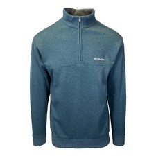 Columbia Men's Night Wave Heather Sweatshirt Hart Mountain Half Zip L/S S04 
