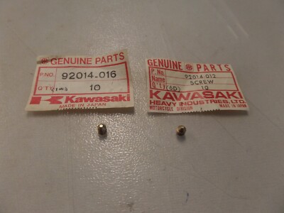 NOS Kawasaki OEM Seat Lock Screws 1974-1977 KZ400 92014-012 92014