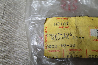 #ad NOS Kawasaki Washer 22mm OEM 92022 106 m $2.00