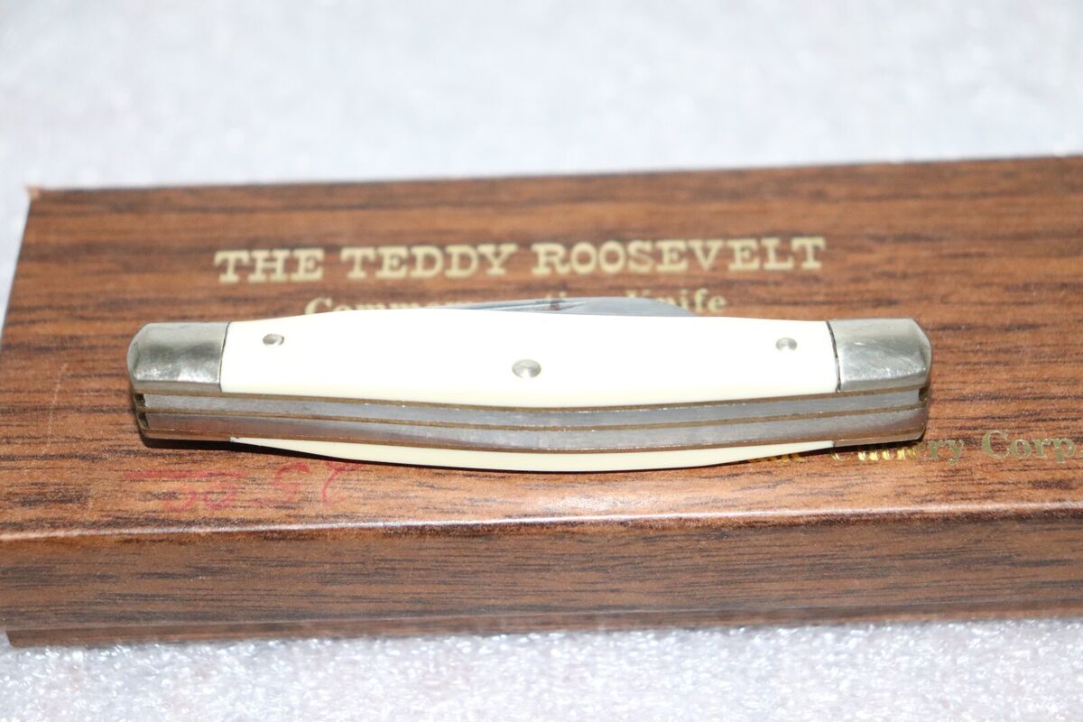1975 Schrade Cutlery Teddy Roosevelt Limited Edition New Old 1975 Schrade Cutlery Teddy Roosevelt Limited Edition New Old