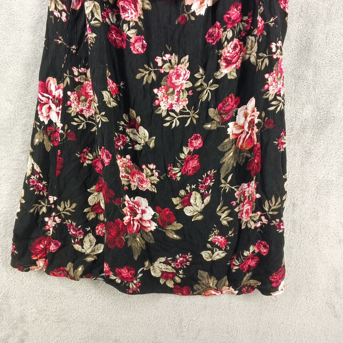 AMBIANCE Floral LARGE(12-14) Off the shoulder Woven Casual 100% Rayon
