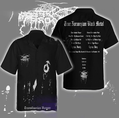 Darkthrone Transilvanian Hunger Album Cover Hawaiian Shirt, shirt US size