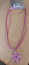 Halskette, Blume, glitzer, accessoires, rosa, Blume, Kinder, Mädchen