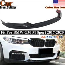For 17-2020 BMW G30 530i 540i M550i M Sport Carbon Color Front Splitter Lip Kit
