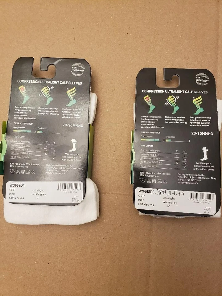 CEP Calf Sleeves Mens Size V 5 Performance Cross fit Sleeves, Ultralight style - Image 2 of 4