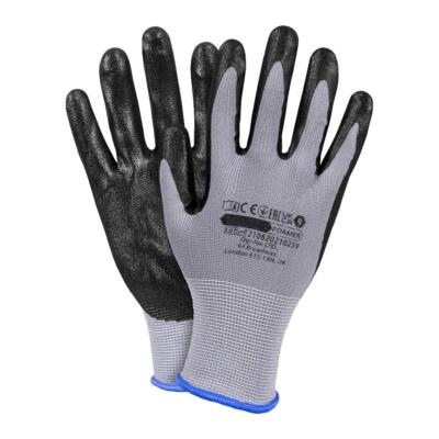 Schutzhandschuhe aus Polyester Nitril beschichtet 48 Paar Größe 9