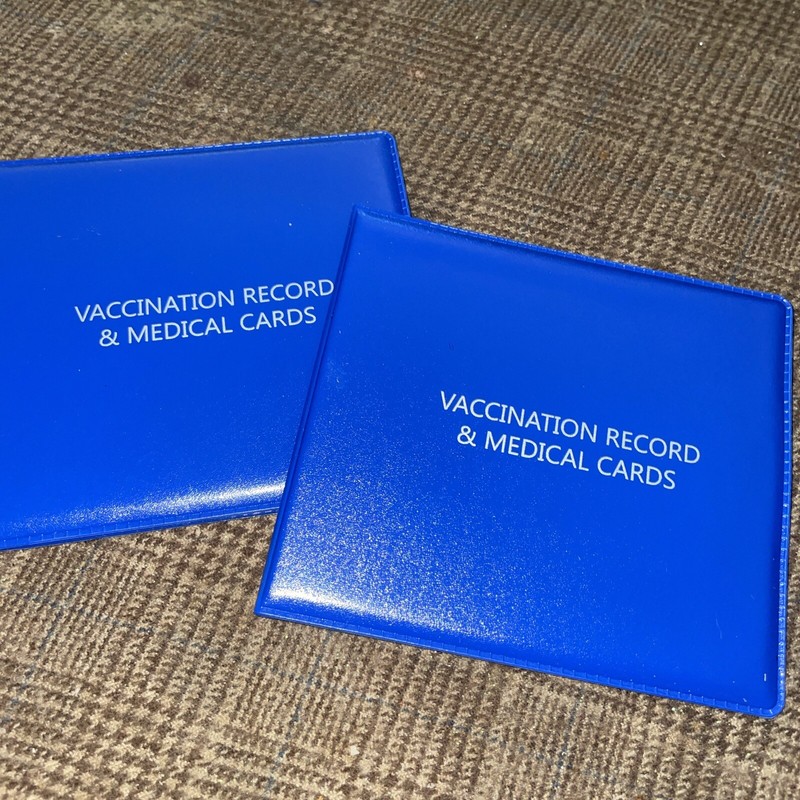 2-Vaccination card holders  wallet & Medical Cards