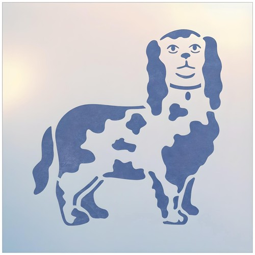 SPANIEL 1 STENCIL - KING CHARLES CAVALIER-DOG ANIMAL STENCIL -The Artful Stencil - Afbeelding 2 van 6