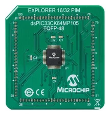 1pc Evaluation Board, dsPIC33CK64MP105 MCU Plug-In Module, For Explorer 16/