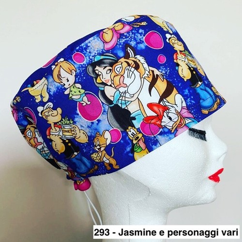 Cuffie chirurgiche puro cotone donna Jasmine Disney | eBay