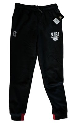 NBA Black White Red Jogger Sweatpants 