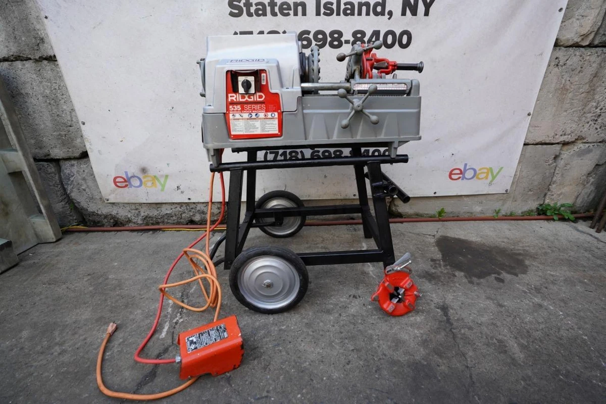 Ridgid 535 Pipe Threader Threading Machine 811A dies Works Fine
