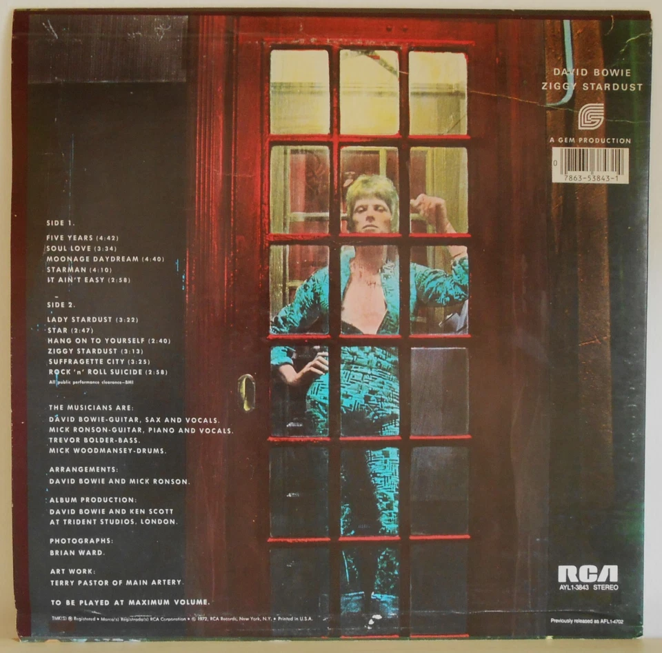 David Bowie The Rise and Fall of Ziggy Stardust and the Spiders from Mars · Lp · 1980, Foto 2 von 5