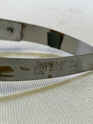 Aesculap FD105R Micro Vessel Scissors Bayonet Straight Sharp Tips