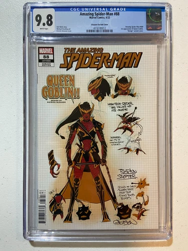 AMAZING SPIDER-MAN #88 CGC 9.8 W (2022) GLEASON VARIANT KEY 1ST GOBLIN QUEEN