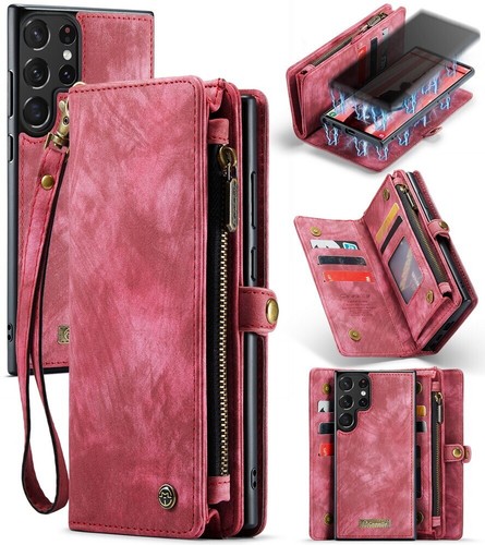 Zipper Leather Wallet Phone Case for Samsung S23 S24 S25 A54 A34 A16 A26 A36 A56 - 第 37/84 張圖片