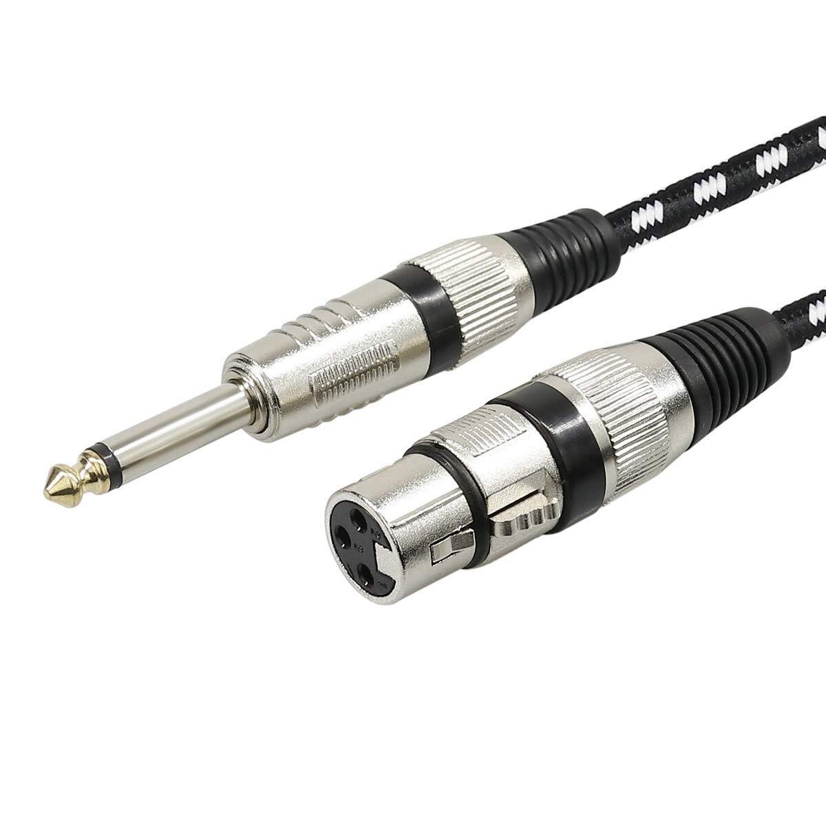 Microphone Cable XLR Female to 1/4