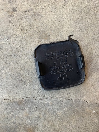 2006-2008 LEXUS IS250 IS350 REAR BUMPER LH BLACK TOW HOOK COVER P# 52162-53010  - Picture 4 of 5