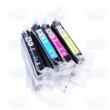 4 Genuine Epson 200 Black  Color XP300 XP310 WF2530 WF2540 WF2520 NOT Initial 