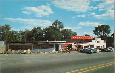 Postcard Basketville Putney Vermont Largest Basket Store 
