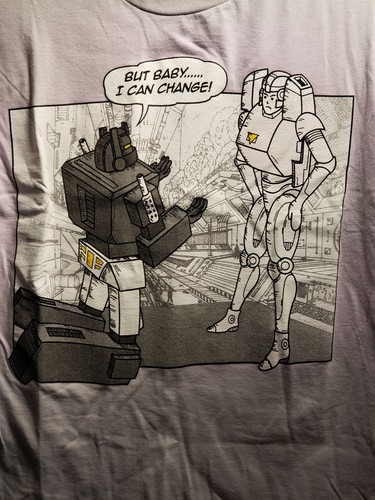 Threadless T-shirt, He Can Change, transformers size small girly - Picture 2 of 7