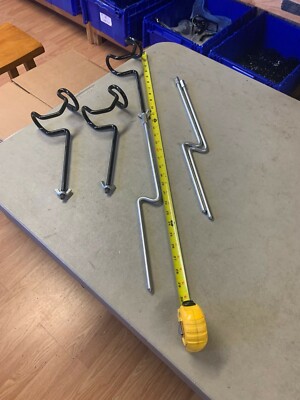 Holder For Bank Fishing 2-piece Heavy Duty with Coated Top $12.00 Each USA*