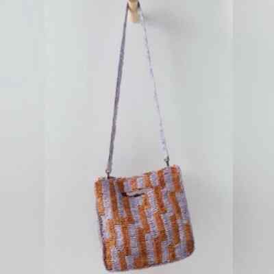 Free People Brunch Date Convertible Clutch NWOT Color Lavender