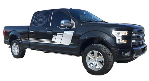 Calcomanía gráfica a rayas de carreras de 2 piezas para Ford Raptor F-150 pegatina de puerta lateral vinilo - Imagen 5 de 8