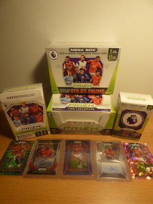 Panini Prizm Premier League Football Cards 2020/2021 Manchester United Rare Auto