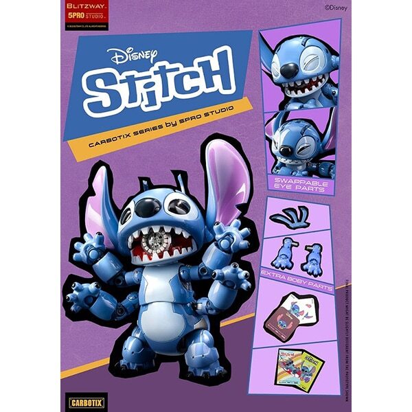 BLITZWAY ブリッツウェイ CARBOTIX スティッチ BLITZWAY CARBOTIX Stitch Disney Movable Figure Painted Robot