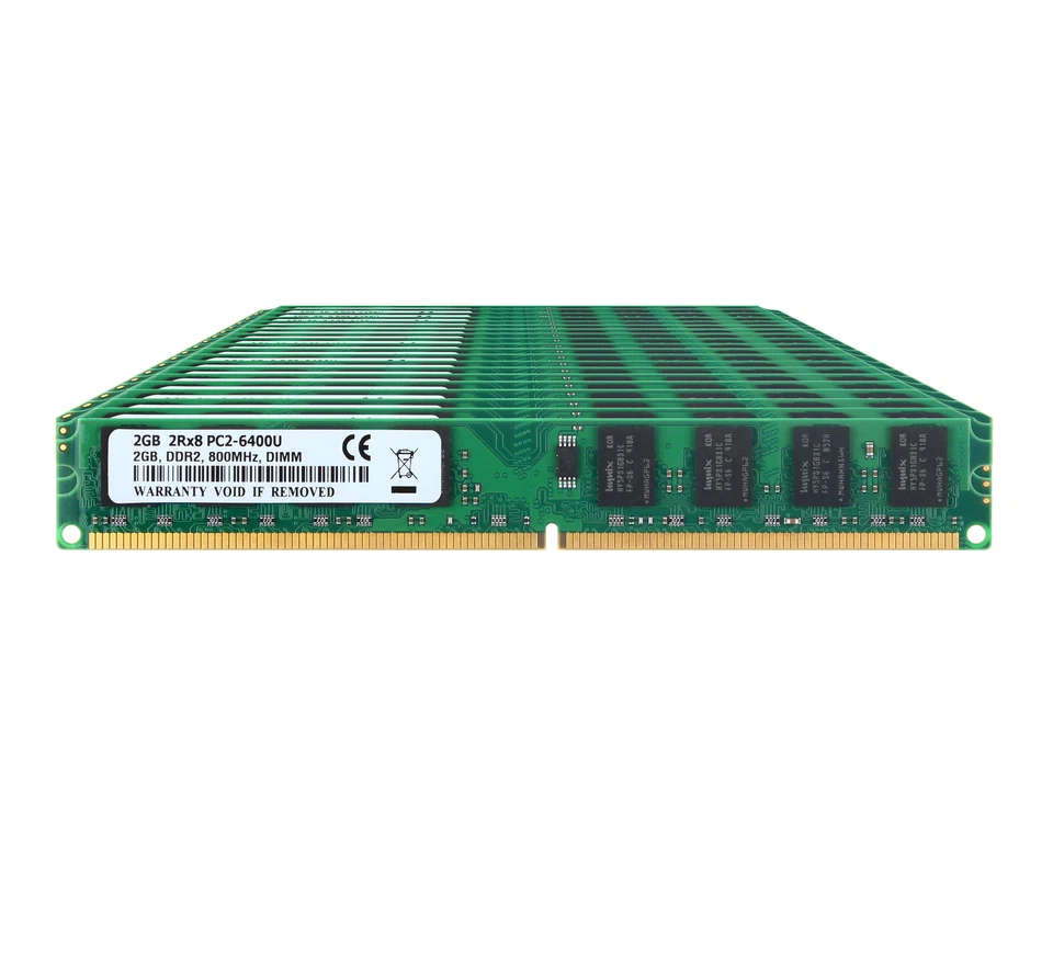 20GB Intel 10X 2GB 2RX8 PC2-6400 DDR2 800MHz Dekstop DIMM Memory Low Density RAM - Image 2 of 4