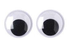 Paste-On Wiggle Eyes 40mm 2/Pkg Black E37 