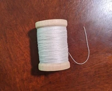 White 100% Silk Thread 60/2 - 300 yard spool
