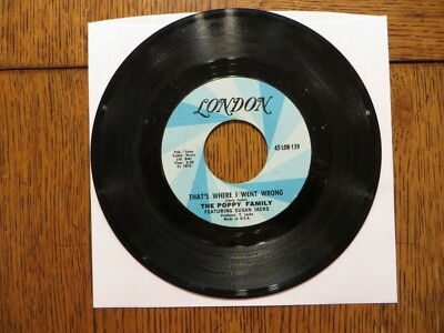 The Poppy Family   That's Where I Went Wrong - 1970 - 7'' Single VG+/Generic