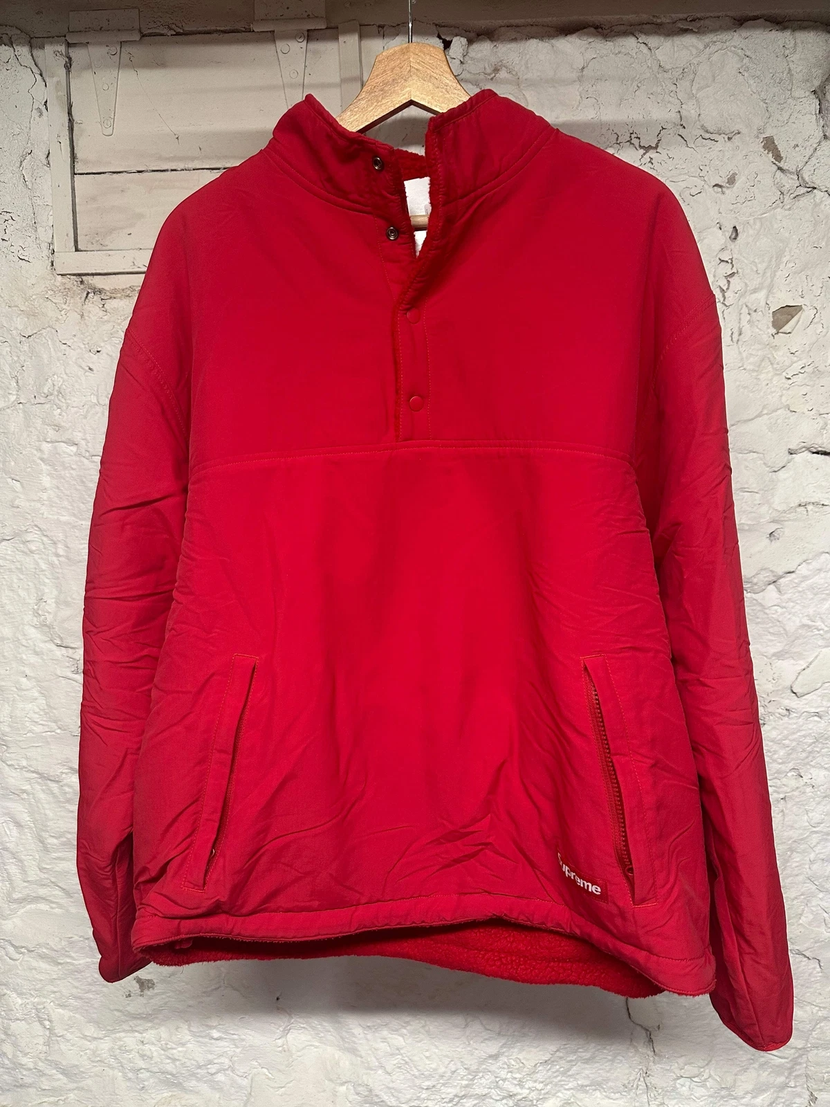 Veste polaire rouge réversible Supreme Polartec taille L