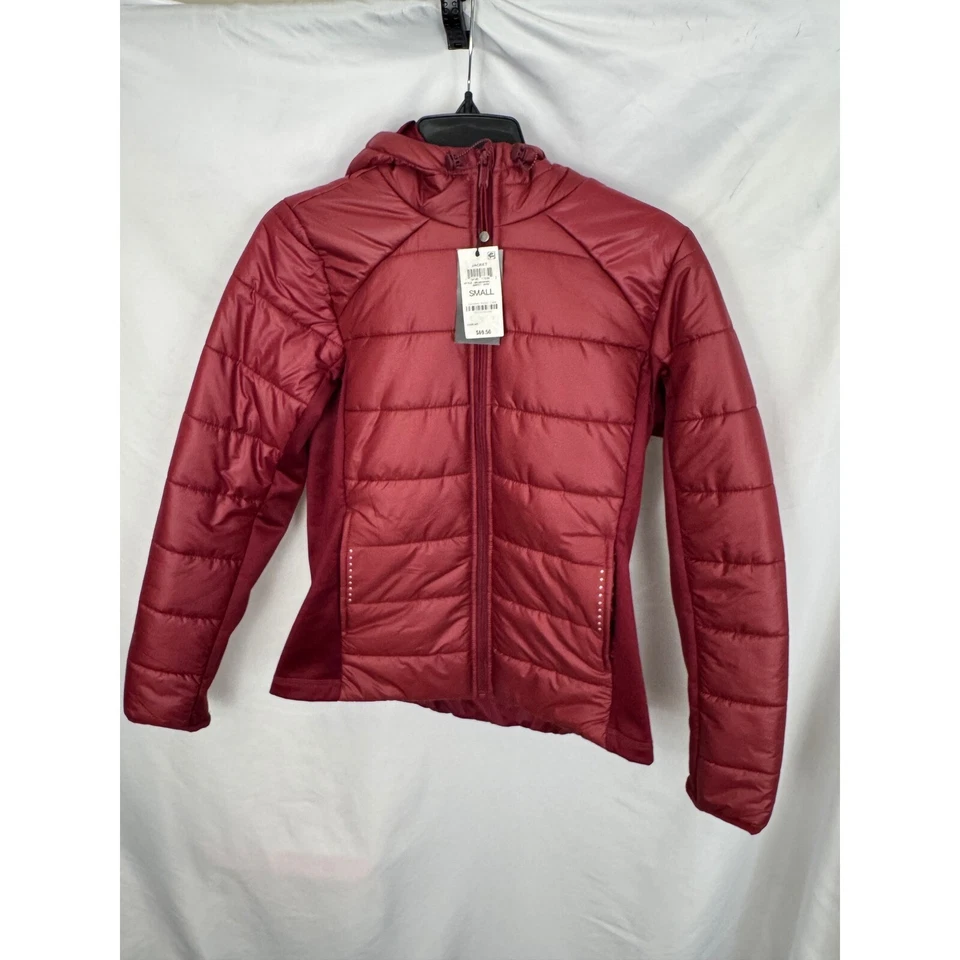 Ideology пуховик куртка с капюшоном выстеганная легкий бордовый красный маленький - Изображение 2 из 4