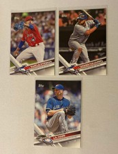 2017 Topps Series 1 Toronto Blue Jays 3c Lot JA Happ League Leaders, Stroman +