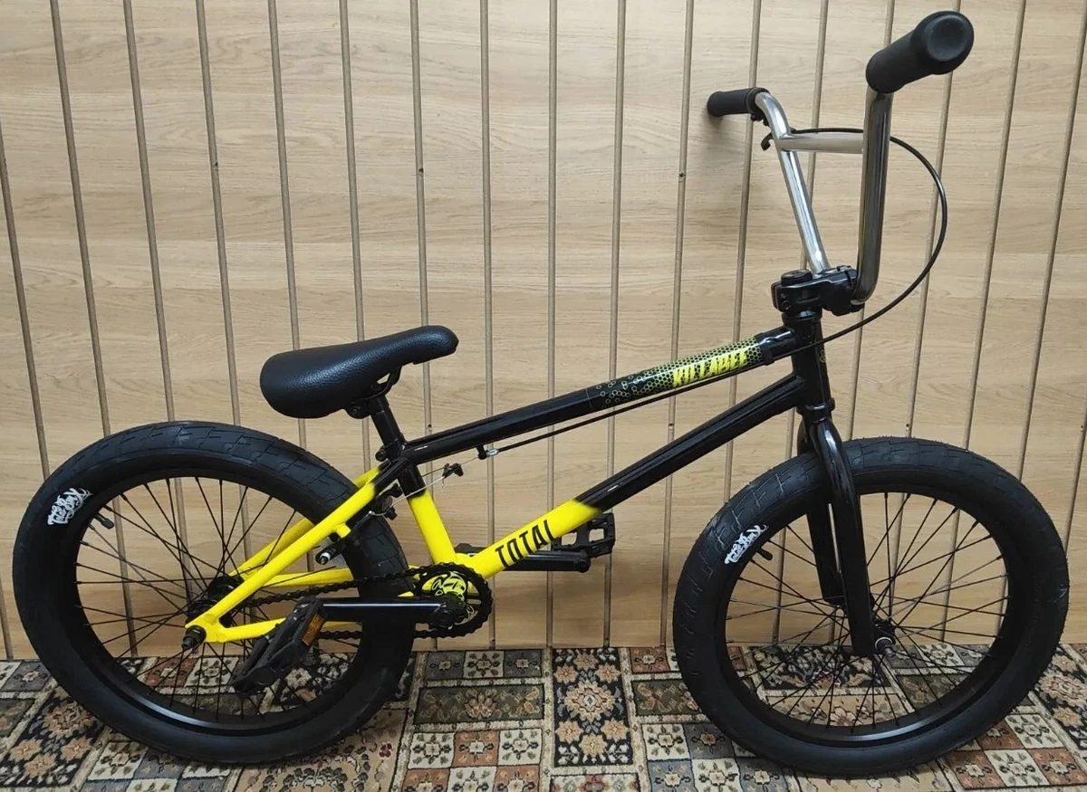 Custom Total Killabee BMX Complete Bike Black Yellow 20