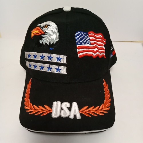 USA Hat Baseball Cap American Flag Embroidered Patriotic Adjustable Ball Cap Men