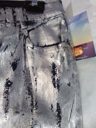 Route 66 Kleidung Mädchen silber/blau Jeans Stiefel Stil 5 Taschen Größe 6-14 NEU - Bild 6 von 12