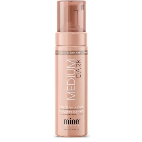 Minetan Medium dunkel feuchtigkeitsspendender Express hellbrauner Mousse 200ml - Bild 1 von 4