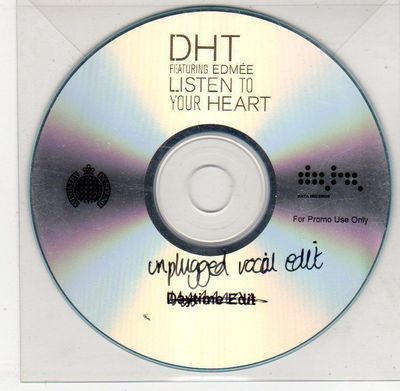 (EG449) DHT ft Edmee, Listen to Your Heart - DJ CD