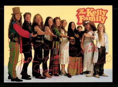 The Kelly Family Autogrammkarte Druck Signiert # BC 231475