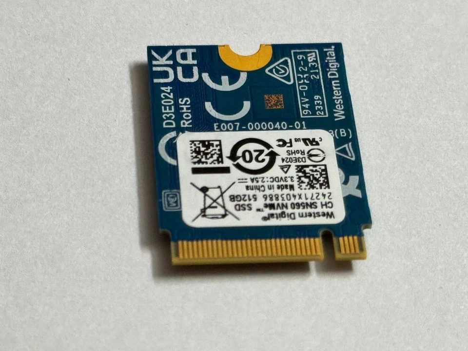 WD CH SN560 51GB M.2 2230 SSD NVMe PCIe 4 x 2 For Xbox Series X/S Expansion Card - Image 4 of 4