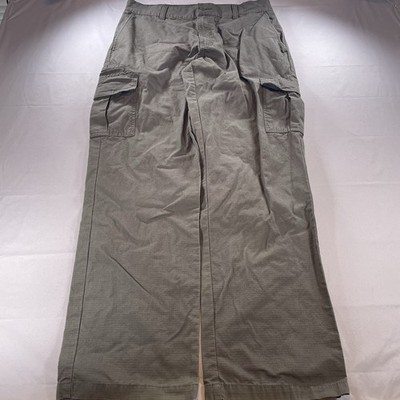 Dickies Pants Men s 34x34 Green Ripstop Canvas Cargo Straight Leg Workwear