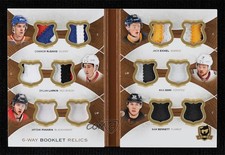 2015 The Cup 6-Way Booklet Relics 25/48 Connor McDavid Dylan Larkin Max Domi tf4
