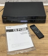MINT  TEAC CD-P1260 CD Player & Remote & Manual - Hi Fi Seperate - Fully Working