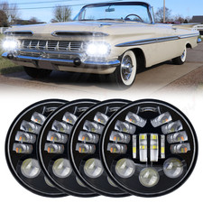 4pcs 5.75 5-34inch Round Sealed Hilo Beam Led Headlights Bulbs Projector Lamp